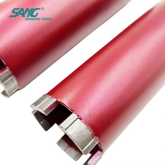 Laser welded turbo Arix diamond core drill bit for reinforced concrete