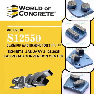 Découvrez l'innovation et l'excellence au World of Concrete 2025 avec SANG Diamond Tools au stand S12550