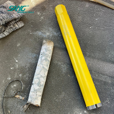 Performances testées sur le terrain : Foret diamanté à segments turbo SANG Arix Technology pour béton armé